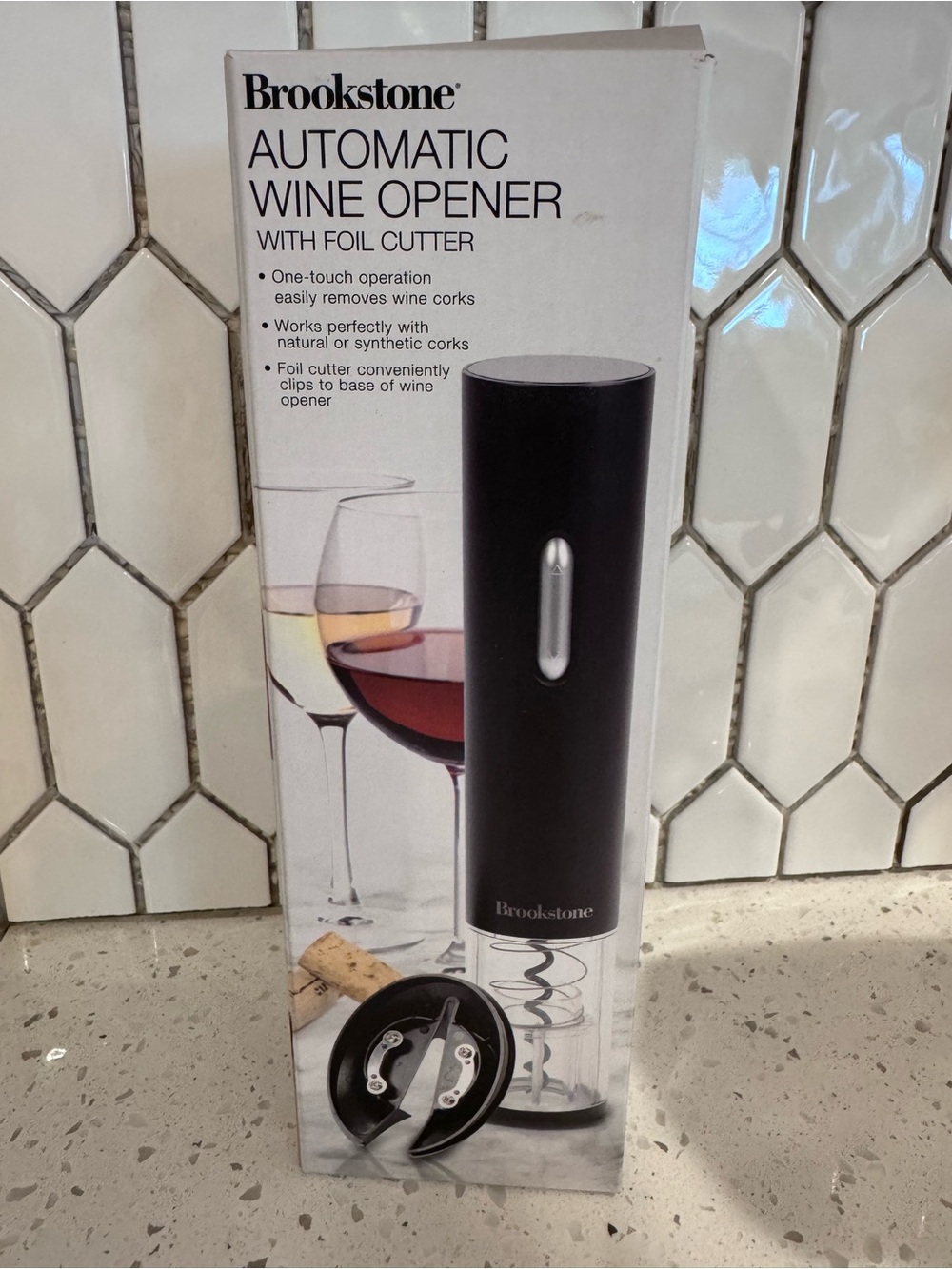 Brookstone Electric wine bottle opener